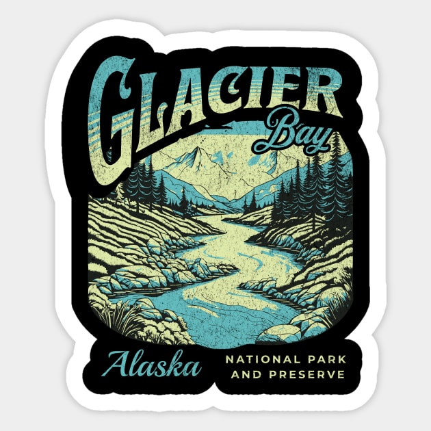 Glacier Bay National Park Sticker by Mr A.B